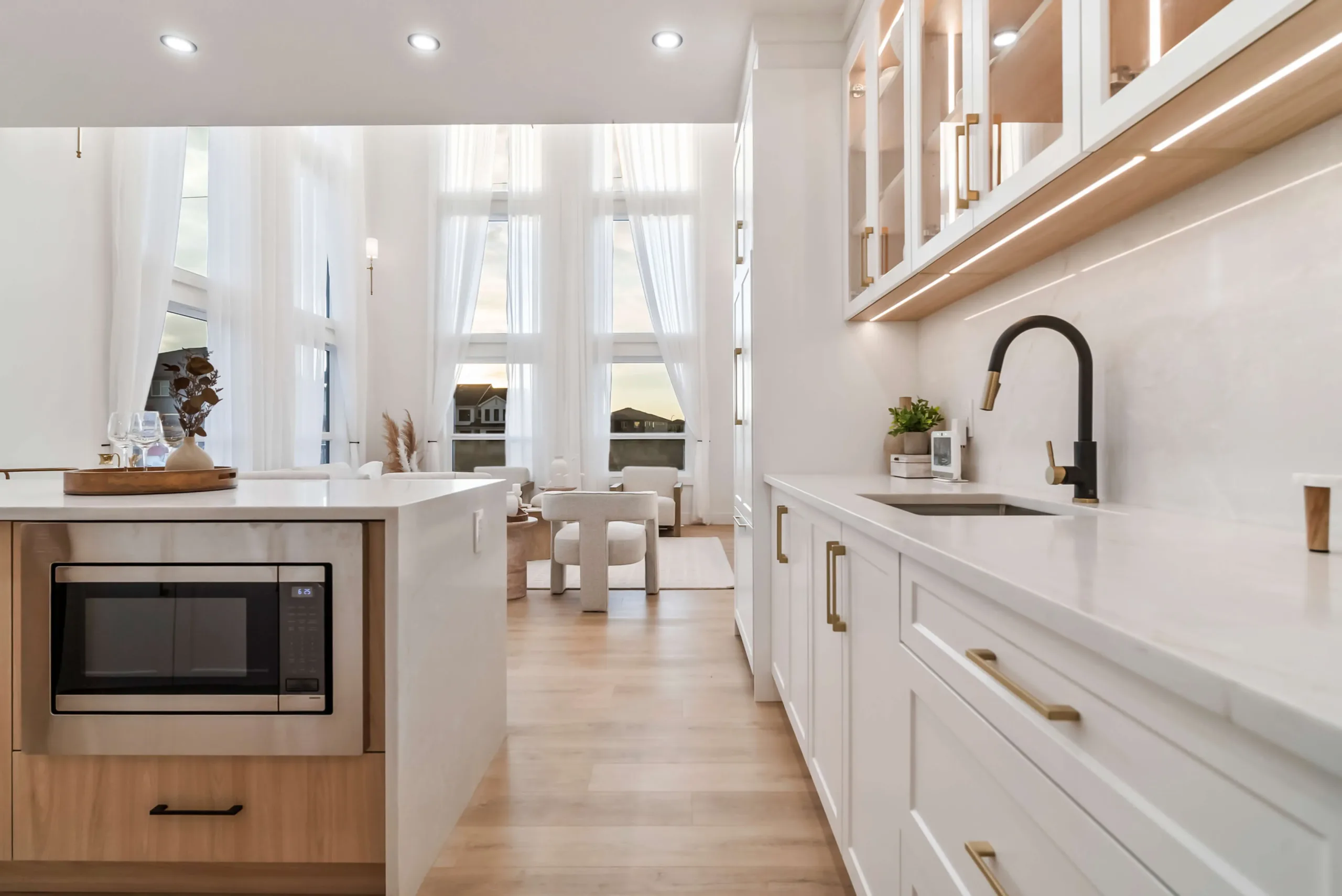 view from kitchen